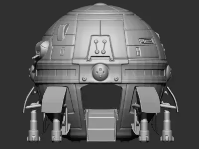 3D BattleTech DropShip  3D print model
