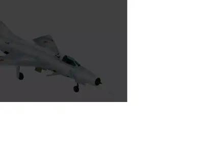 mig 21 F13 Low-poly 3D model