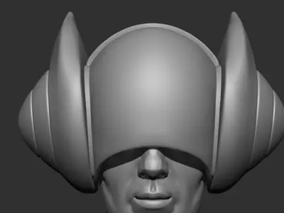 DJ Sona full helmet removable front part 3D print model