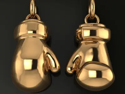 Boxing Glove Pendant Charm 3D print model purchase