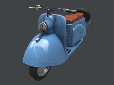 Soviet  scooter Tula T200 Free 3D model