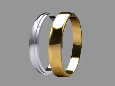 Wedding Rings For Men 3D print model