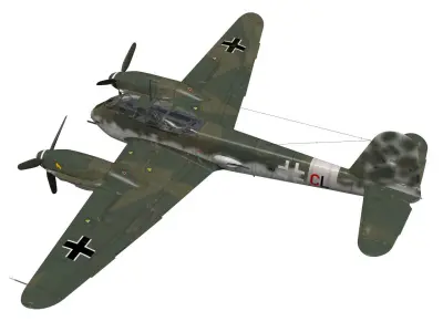 Messerschmitt Me 410 A1U2 Hornisse 3D model