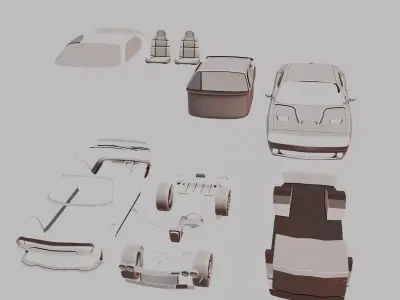 Dodge Challenger Custom 3D Printable  3D print model