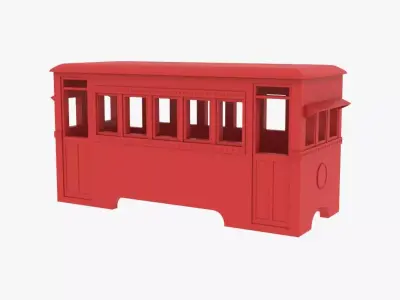 Vintage Japanese Train Carriage - 3D Printable Model 3D print model