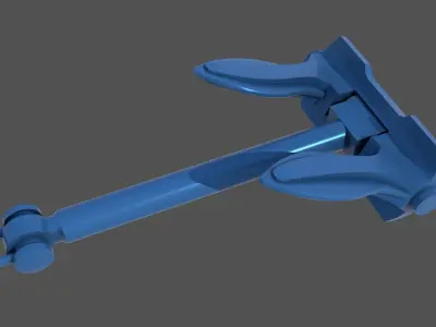 Naval anchor - Commercial license - 1-200 scale 3D print model