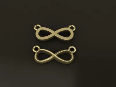 Infinity Pendant Small Size 12mm Width 3D print model