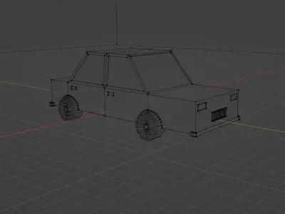 Low Poly Car - 3D model Free low-poly 3D model