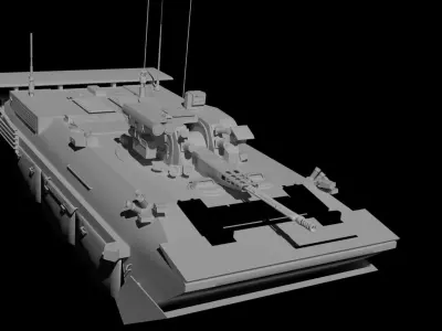  BMMP-1 amphibious infantry fighting vehicle 3D model