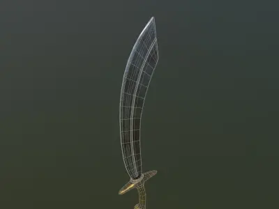 Sword Low-poly 3D model 95