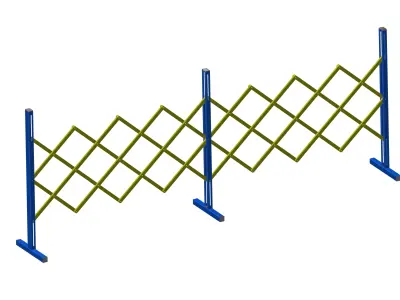 Folding fence Free 3D model