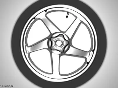 Motorcycle Sportrim type 2 3D model