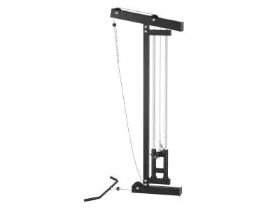 Wall-mounted Lat Pulldown Machine 3D Model 3D model