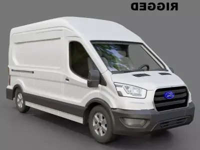 Ford Transit Panel Van L3h3 2020 Free 3D model