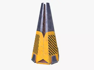  cone barrel Low-poly 3D model