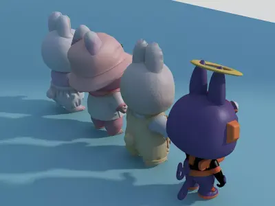Labubu 03 3D model purchase