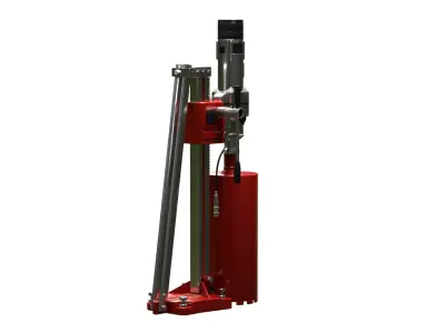 Concrete Diamond Core Cutting Drill Machine 3D model