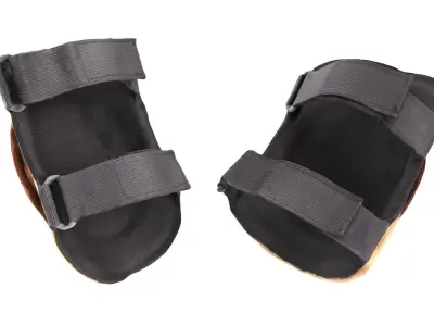 Military sand knee pads 13 Low-poly 3D model