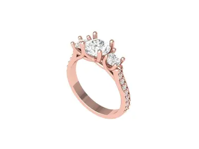 Wedding Ring  3D print model 212