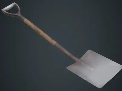 Spade 1B Low-poly 3D model