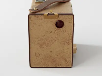 Kodak Six-20 Brownie Model F Camera 3D model