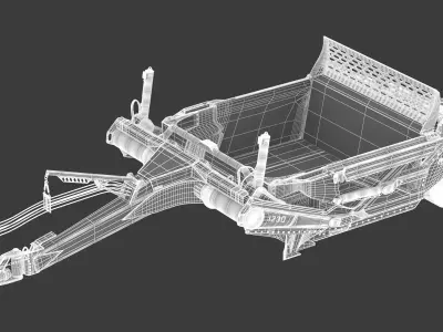 K-Tec Direct Mount Scrapers 1230  3D model