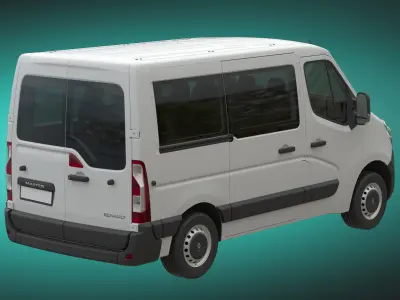 Renault Master 2015 Minivan L1H1 3D model