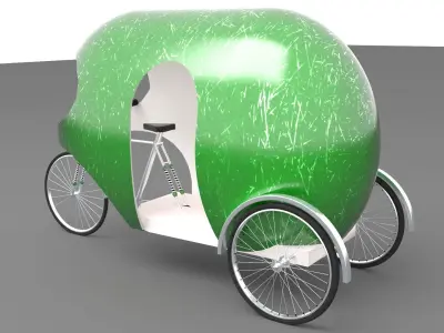 Modern Rickshaw 3D model