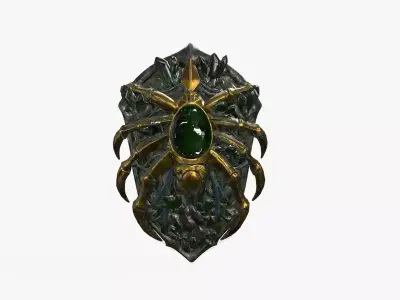 Shield 04 Low-poly 3D model
