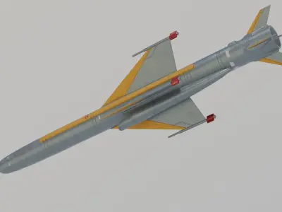 KD-88 surface-to-air missile 3D model