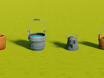 3D Farm Assets Pack model Low-poly 3D model