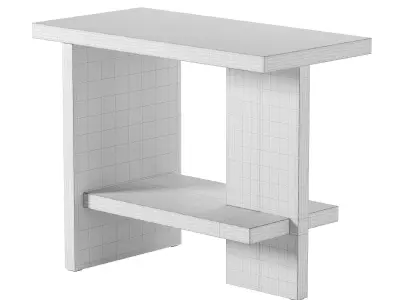 NINE - Tee Side table Low-poly 3D model