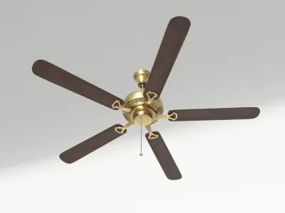 Ceiling Fan 09 Low-poly 3D model