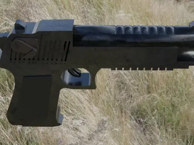 Desert Deagle LowPoly free Free low-poly 3D model