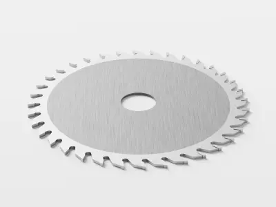 Circular Saw Blade Low-poly 3D model