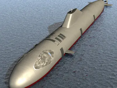 Submarine Mothership 3D model