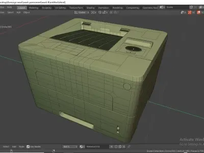 Photocopy machine  Low-poly 3D model purchase