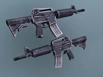 Low poly weapons pack Low-poly 3D model buy