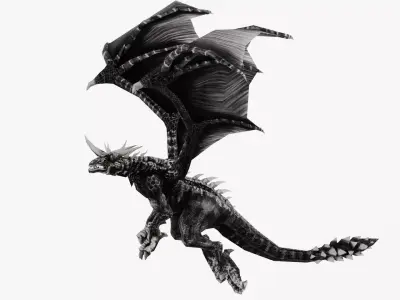 DRAGON Low-poly 3D model purchase