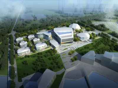 3Dmax fashion city commercial square building 362 3D model