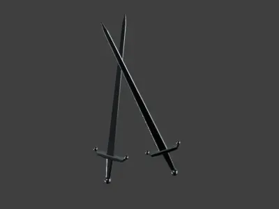 Sword golden Free 3D model purchase