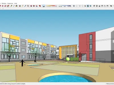 Sketchup Kindergarten B5 3D model