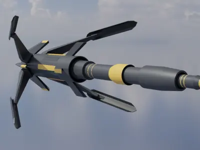 Future missile 01 3D model