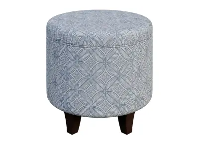 Loni Round Storage Ottoman Low-poly 3D model