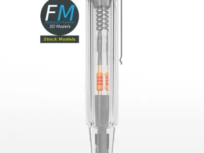 Test light screwdriver 3D model