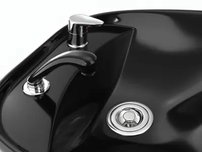Hairdresser Sink Washing Station 3D model