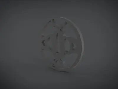 tsuba circular logo Free 3D print model