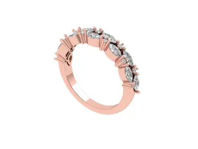 Solitaire Engagement Ring 3D print model 50