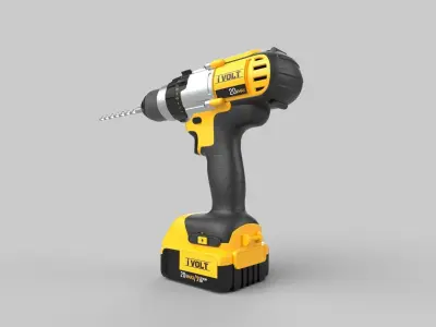 Dewalt Drill 3D model buy