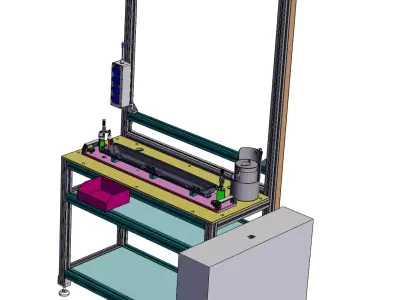 Skylight OFFLINE sunshade shaft pre-installation station 3D model